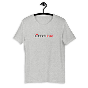 The Hübsch Girl Fabulous T-Shirt featured in white with a black and red logo design